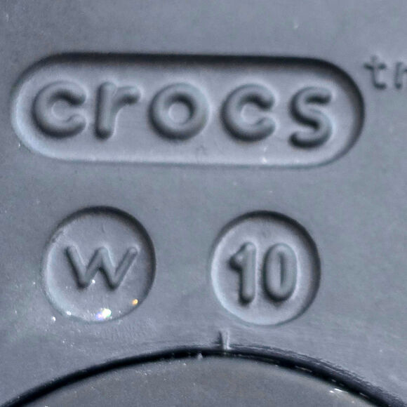 Crocs Women's Sexi Flip Flops Thong T-Strap Sandals Black **rare**, Size 10 - Picture 5 of 5